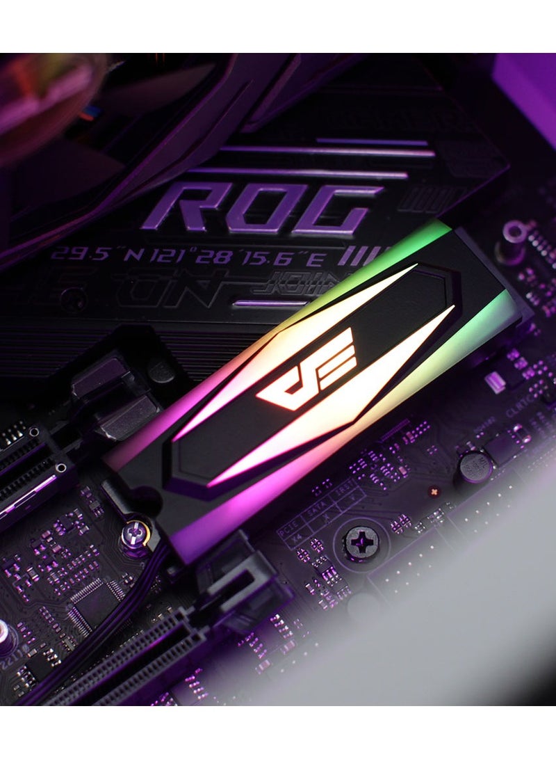 DM2 RGB M.2 2280 ARGB Heat Sink SSD Heatspreader - Image 1