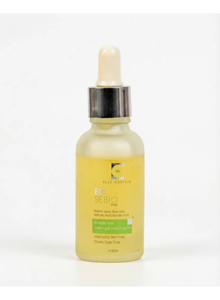 ELLE CERTAIN EC Sebio Peel for Oily Skin  Skin Brightening & Renewal Peel, Dark Spot & Pigmentation Removal, Smooth Texture, 30 ml - Image 1