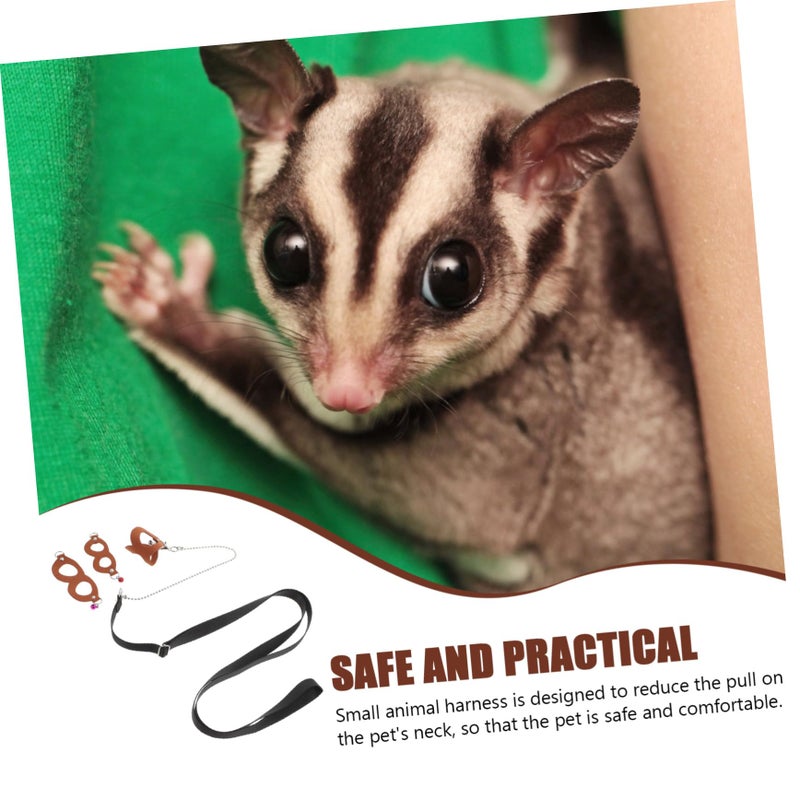 Adjustable Sugar Glider Leash Harness Reptile Bungee Traction Rope Sturdy Escape Proof - Image 4