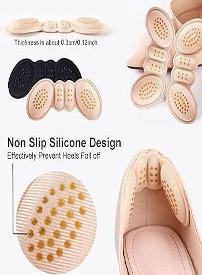 UDHVREKH Self Adhesive Protector Heel Liner Cushions for Shoes, Boots, and Sandals Soft and Breathable Heel Liner pads Comfort for Loose Shoes Prevent Heel Slip Foot Pain Rubbing Back of Heel Pads Foot Care Men Women - Image 4
