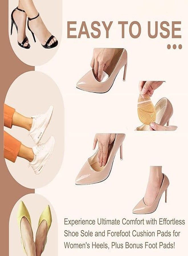 UDHVREKH Self Adhesive Protector Heel Liner Cushions for Shoes, Boots, and Sandals Soft and Breathable Heel Liner pads Comfort for Loose Shoes Prevent Heel Slip Foot Pain Rubbing Back of Heel Pads Foot Care Men Women - Image 5