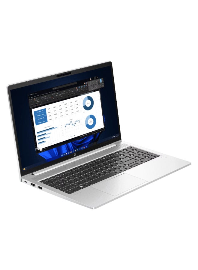 HP ProBook 450 G10 (86Q47PA#ABG) (Upgraded Version) Laptop With 15.6-Inch Display Core-i7-1355U Processor/16GB RAM/1TB SSD/Windows 11 Pro/Intel Iris Xe Graphics English Silver - Image 4