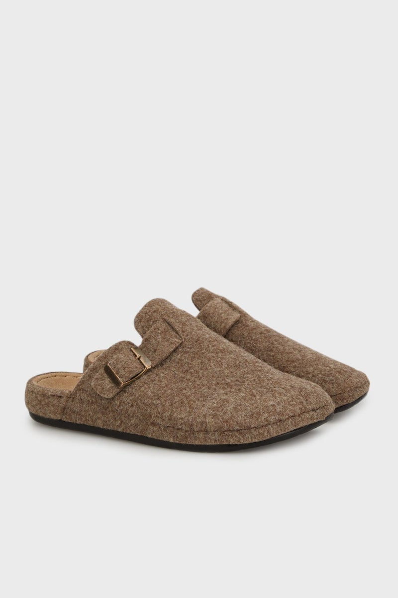 Buratti Belted Felt Winter Home Slippers Men's Slippers 6711003  - Image 3
