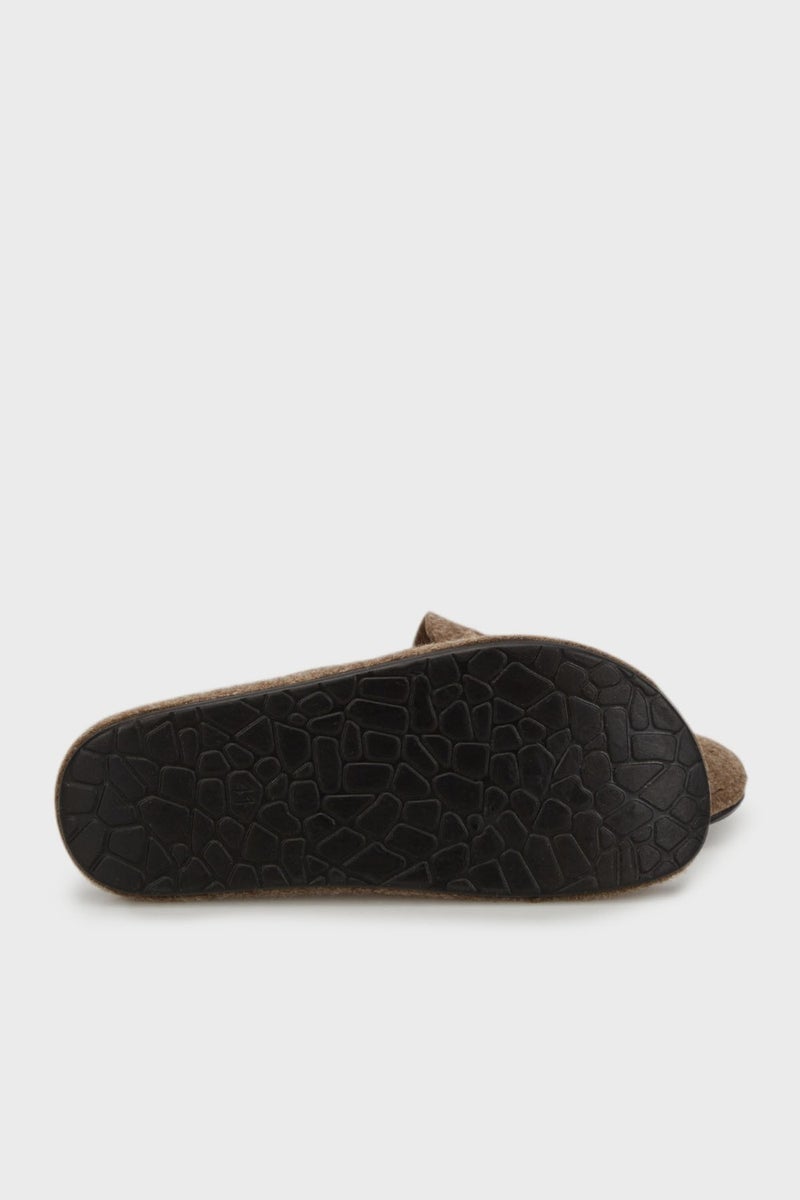 Buratti Belted Felt Winter Home Slippers Men's Slippers 6711003  - Image 4