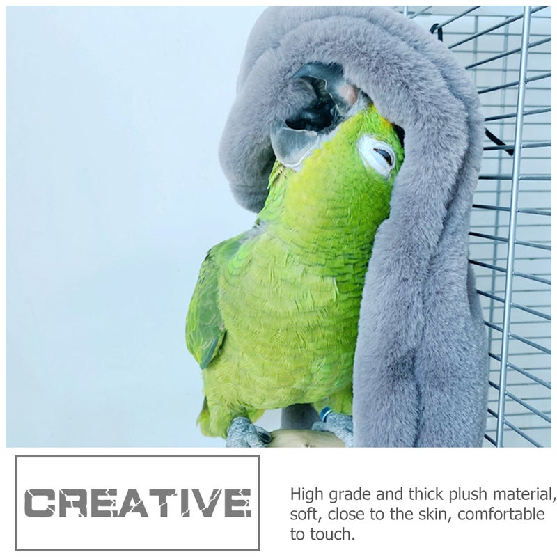 Plush Bedding Bird Blanket Parrot Warm Sleeping Blanket Winter Plush Bird Shawl Bird House - Image 5