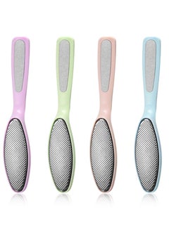 Excefore Foot File, 4 PCS Foot Scrubber, Double Sided Callus Remover for Feet, Pedicure Rasp Tool to Remove Hard Dead Skin, Used on Both Wet and Dry Feet, Easily for Men Woman  - Image 1