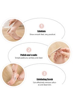 Excefore Foot File, 4 PCS Foot Scrubber, Double Sided Callus Remover for Feet, Pedicure Rasp Tool to Remove Hard Dead Skin, Used on Both Wet and Dry Feet, Easily for Men Woman  - Image 3