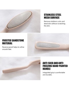 Excefore Foot File, 4 PCS Foot Scrubber, Double Sided Callus Remover for Feet, Pedicure Rasp Tool to Remove Hard Dead Skin, Used on Both Wet and Dry Feet, Easily for Men Woman  - Image 5