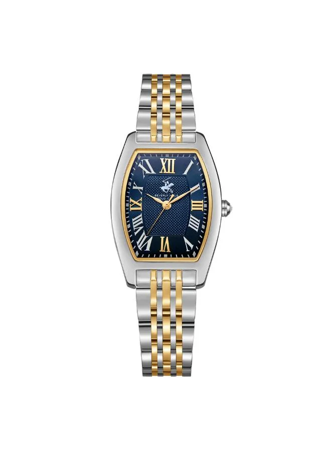 BEVERLY HILLS POLO CLUB BEVERLY HILLS POLO CLUB BP3716X.590 Women's Analog Display Watch & Metal Strap Silver/Rose Gold