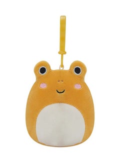 3.5 inch Clip-On Leigh the Orange Toad , Officially Licensed Kellytoy Plush Toy, Colorful Soft Toy, Gift for Kids, Girls & Boys Washable Squishy Stuff Toy Multicolor All Age