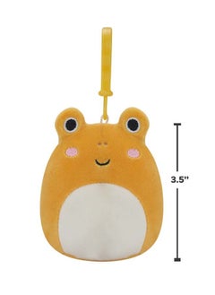 Squishmallows 3.5 inch Clip-On Leigh the Orange Toad , Officially Licensed Kellytoy Plush Toy, Colorful Soft Toy, Gift for Kids, Girls & Boys Washable Squishy Stuff Toy Multicolor All Age  - Image 4