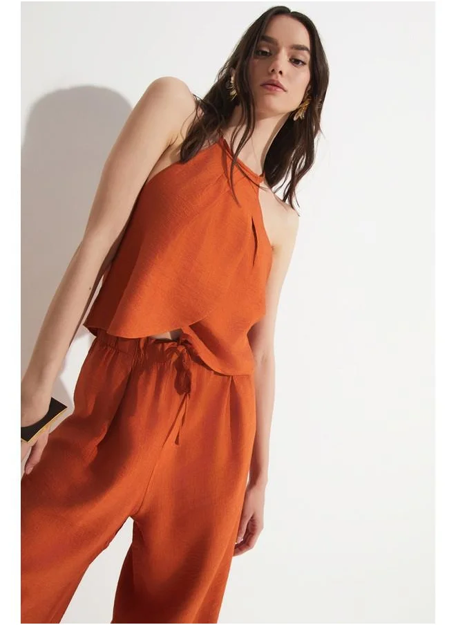 JUNE June Double Breasted Blouse Trouser Set Tile