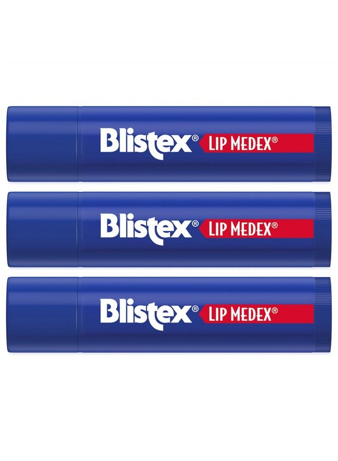 Blistex Lip Medex Stick 3 Count, 0.15 Oz. Medicated Relief with Soothing Relief, Stocking Stuffer & Holiday Christmas Gift - Image 3