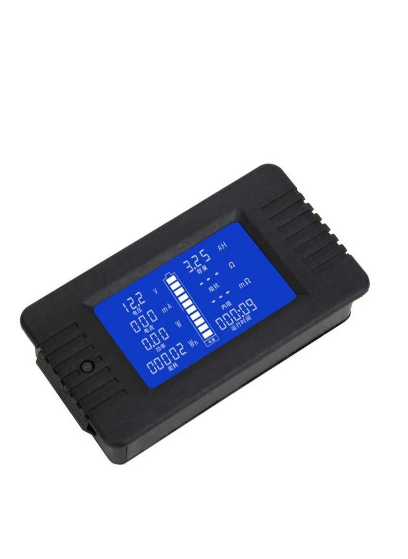 Generic - Battery Test Detector, 0-200V LCD Digital Display Multifunctional Battery Meter, with 300A Shunt, 1% Measurement Accuracy(300A), Process and Current Calibrators - Image 1