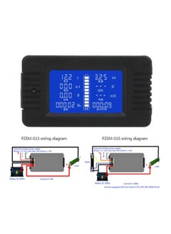 Generic Battery Test Detector, 0-200V LCD Digital Display Multifunctional Battery Meter, with 300A Shunt, 1% Measurement Accuracy(300A), Process and Current Calibrators  - Image 2