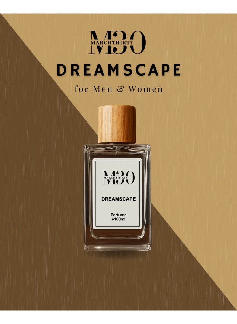 March Thirty Dreamscape Eau de Parfum 100ml – Powdery Coconut Amber Tonka Long-Lasting Perfume - Image 1