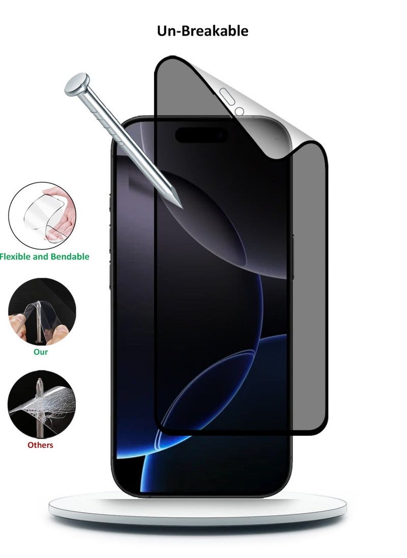 Techie Apple iPhone 16 Pro Max Full Cover Matte Ceramic Privacy Screen Protector - Explosion-Proof, Anti-Bubble, Anti-Fingerprint  - Image 4