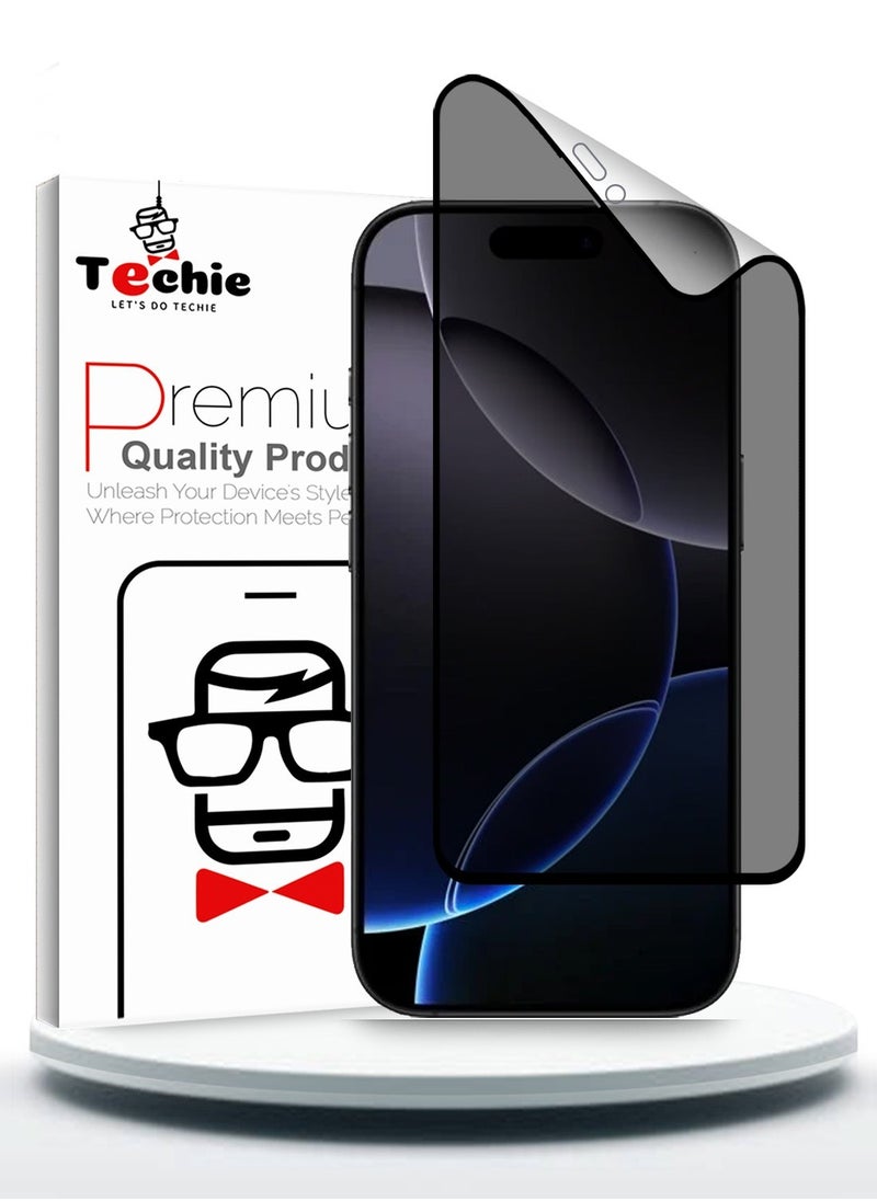 Techie Apple iPhone 16 Pro Max Full Cover Matte Ceramic Privacy Screen Protector - Explosion-Proof, Anti-Bubble, Anti-Fingerprint  - Image 1