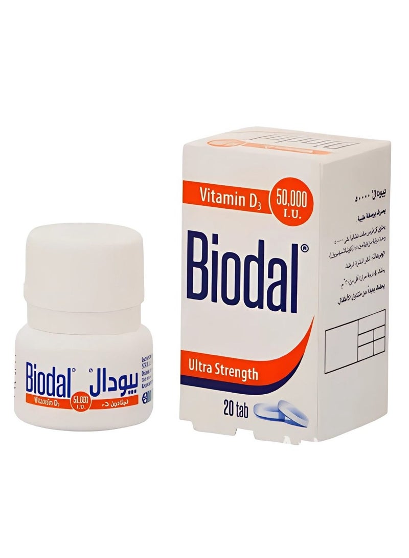 BIODAL 50,000 IU 20 tablets - Image 3