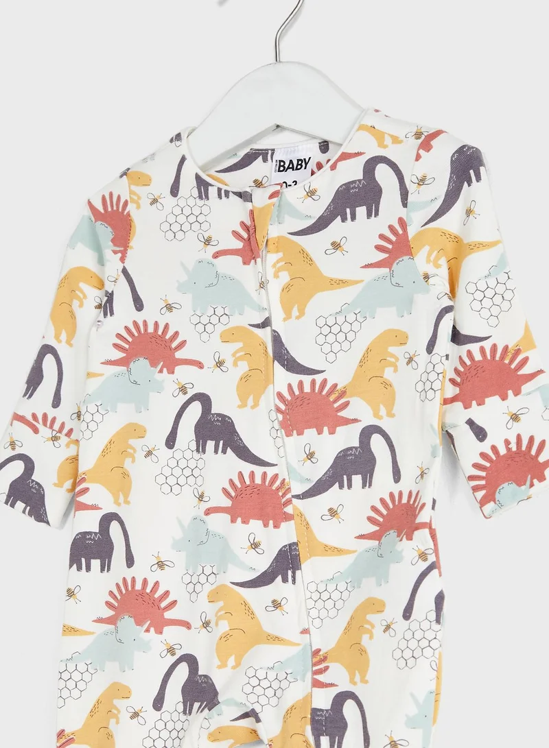 Cotton On Infant Dino Hive Print Romper