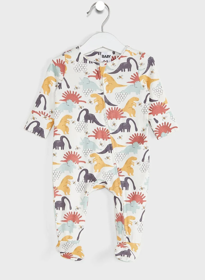 Cotton On Infant Dino Hive Print Romper