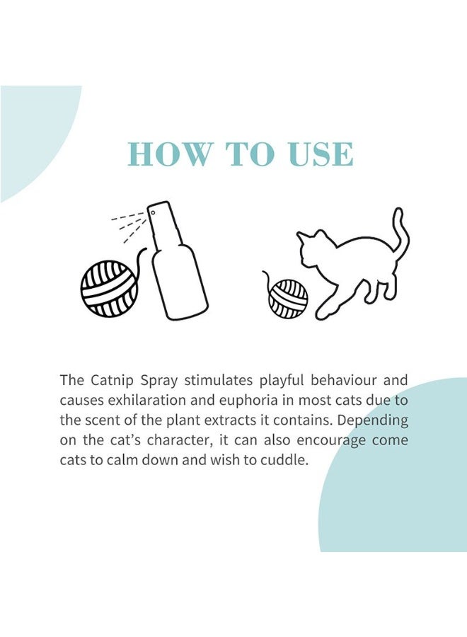BIOLINE Catnip Natural  Stimulating Playful Behaviour Spray For Cats (15 ml) - Image 4