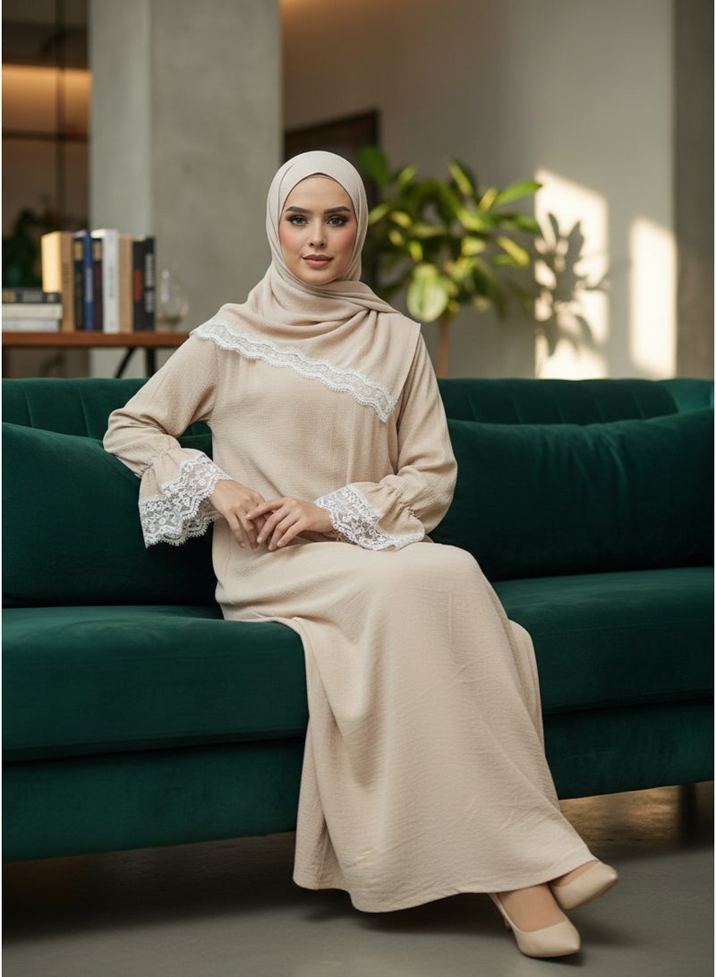 لامورا فستان صلاة إسلامي للنساء | عباءة، زي حجاب من قطعة واحدة، جلابية - Image 4