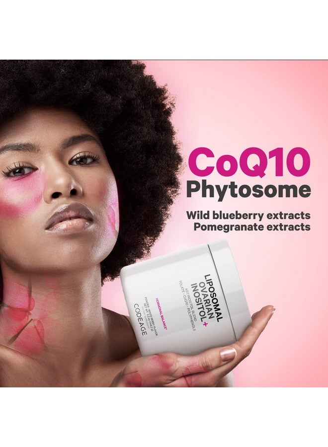 Codeage Liposomal Ovarian Inositol Powder Supplement Myoinositol Dchiroinositol Folate  Coq10 Phytosome 2Month Supply 40:1 Women Hormonal Balance  Fertility Support Blend Nongmo 52Oz - Image 4