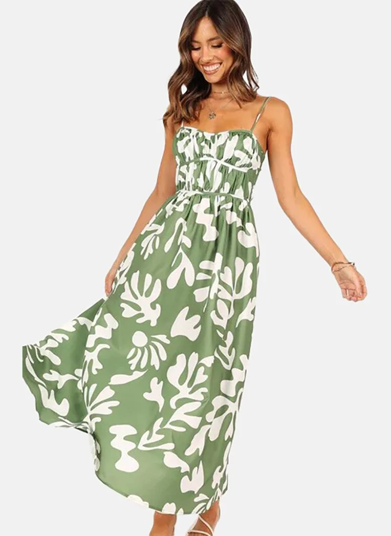 YUNIQEE Floral Print Midi Dress