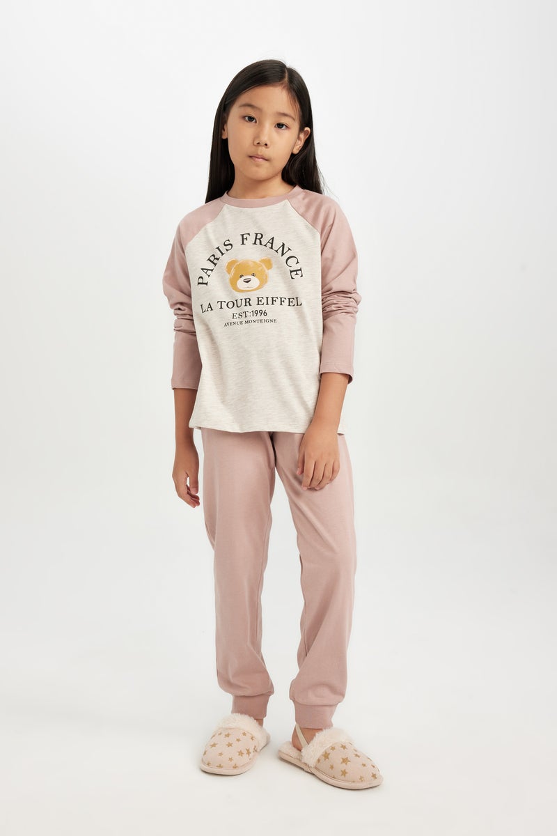 ديفاكتو طقم بيجاما قصة عادية من قطعتين - Image 1