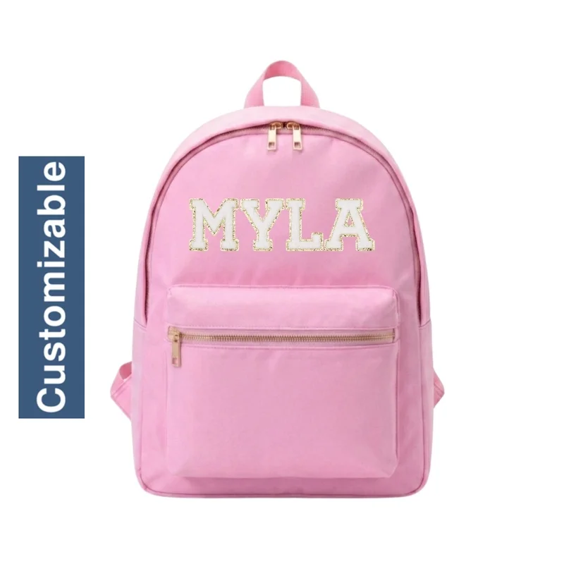 القبيلة السعيدة Personalised Backpack, Baby Pink
