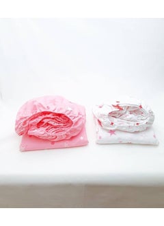 Tiny Plans Elastic Fitted Baby Sheet 2 Pack  - Image 2