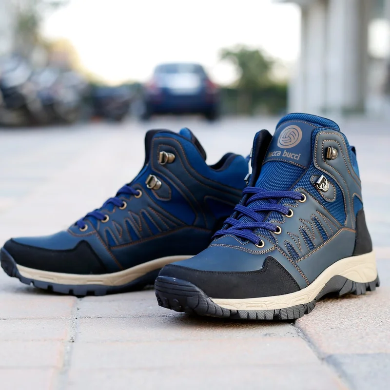 Bacca Bucci Blue Hunter 6 inch Outdoor Hiking Boots for Men | Best Price UAE