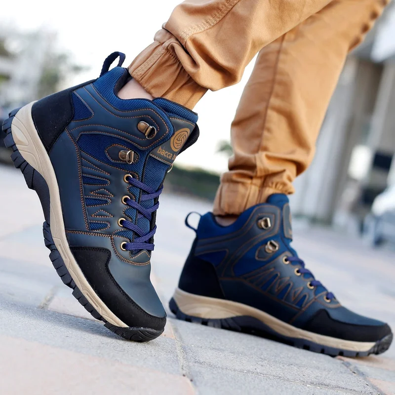 Bacca Bucci Blue Hunter 6 inch Outdoor Hiking Boots for Men | Best Price UAE