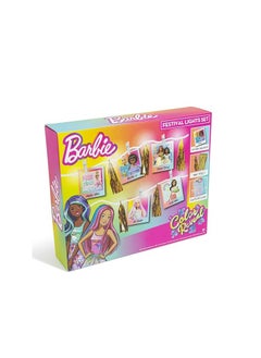 Barbie Doll Mattel Inc. Barbie Festival Lights Set – Barbie Colour Reveal Night Light Set Contains Fairy Lights With Pegs For Pictures, Stickers And Tassels  - Image 1