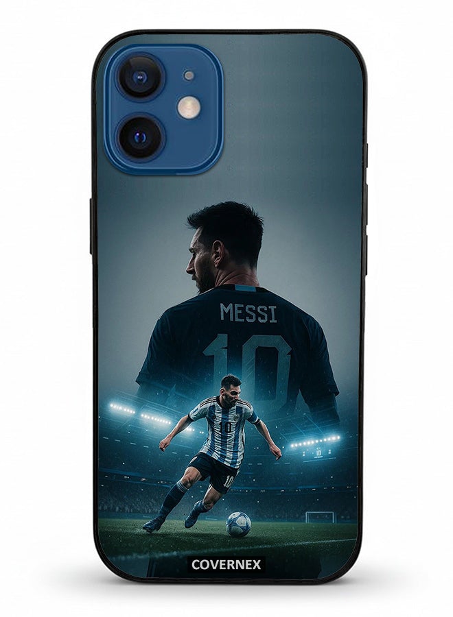 Covernex Apple iPhone 12 Mini Protective Case Cover Printed Featuring Liomel Messi Action Montage Tribute - Image 2