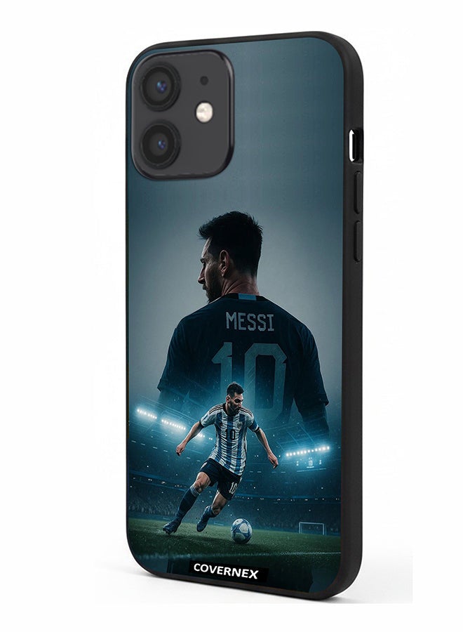 Covernex Apple iPhone 12 Mini Protective Case Cover Printed Featuring Liomel Messi Action Montage Tribute - Image 1