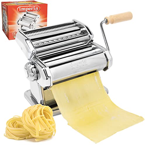 Imperia Ipasta Roller with Tagliatelle and Fettuccine Cutters, 6-inch - Image 1