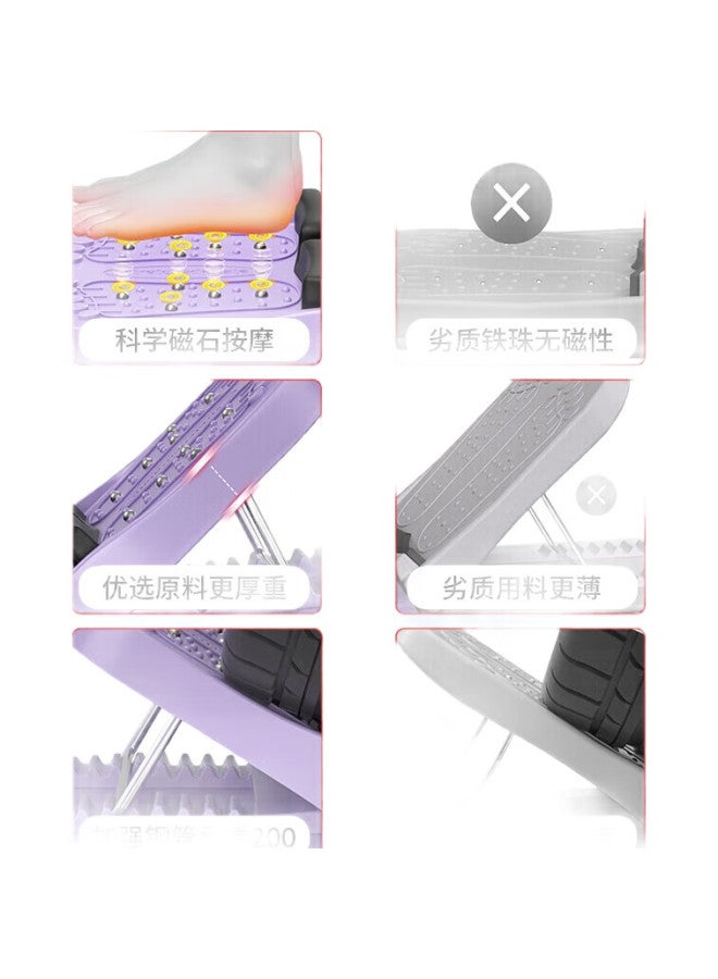 Peak Folding Standing Leg Stretching Board, Calf Massager, Ankle Rehabilitation Fitness Device, Purple - Image 1