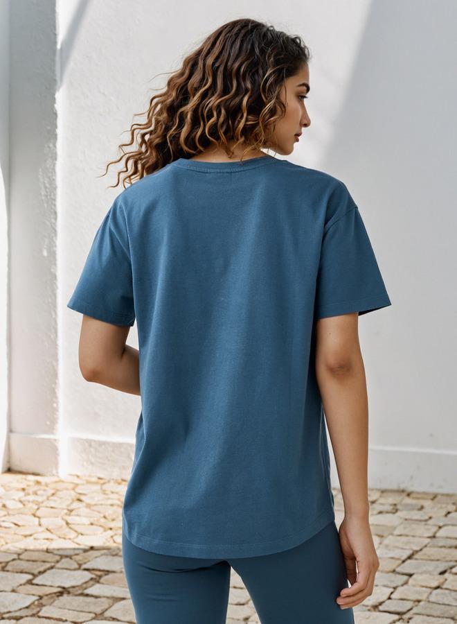 كابا تيشيرت كابا مطرز بقصة مريحة - Image 3