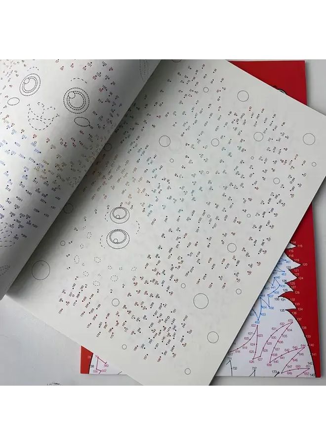 Level 2 Number Connecting Drawing Book 44 Complex Patterns 2 Answer Sheets Brain Training Gift - Image 2