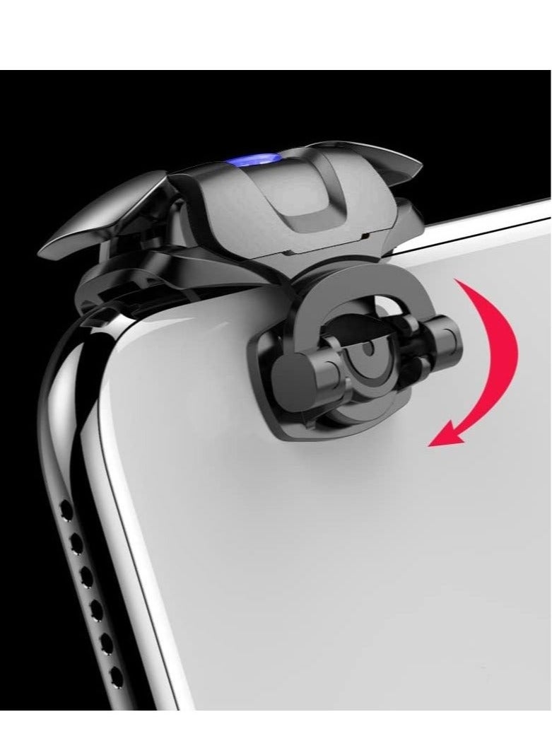 Mobile Shooting Games Fire Trigger, PUBG/COD Portable Gaming Grip Sensitive Shoot Aim Joysticks, Aim on L1R1 Shooter Joystick For iPhone Android Phone Game Pad  - Image 5