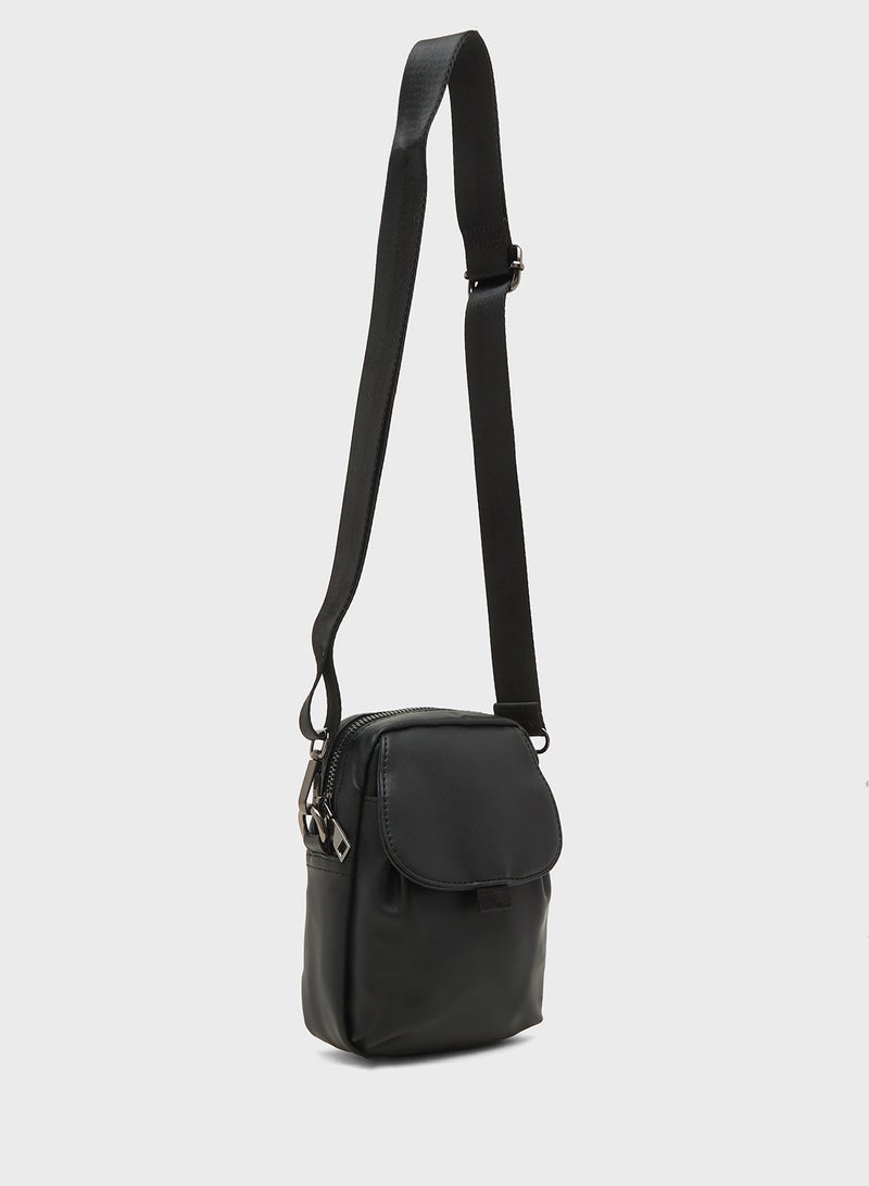 Robert Wood Mini Crossbody Messenger Bag  - Image 3