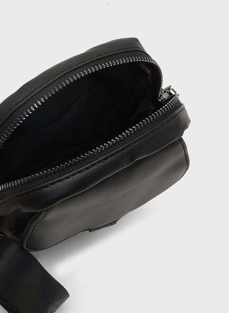 Robert Wood Mini Crossbody Messenger Bag  - Image 5