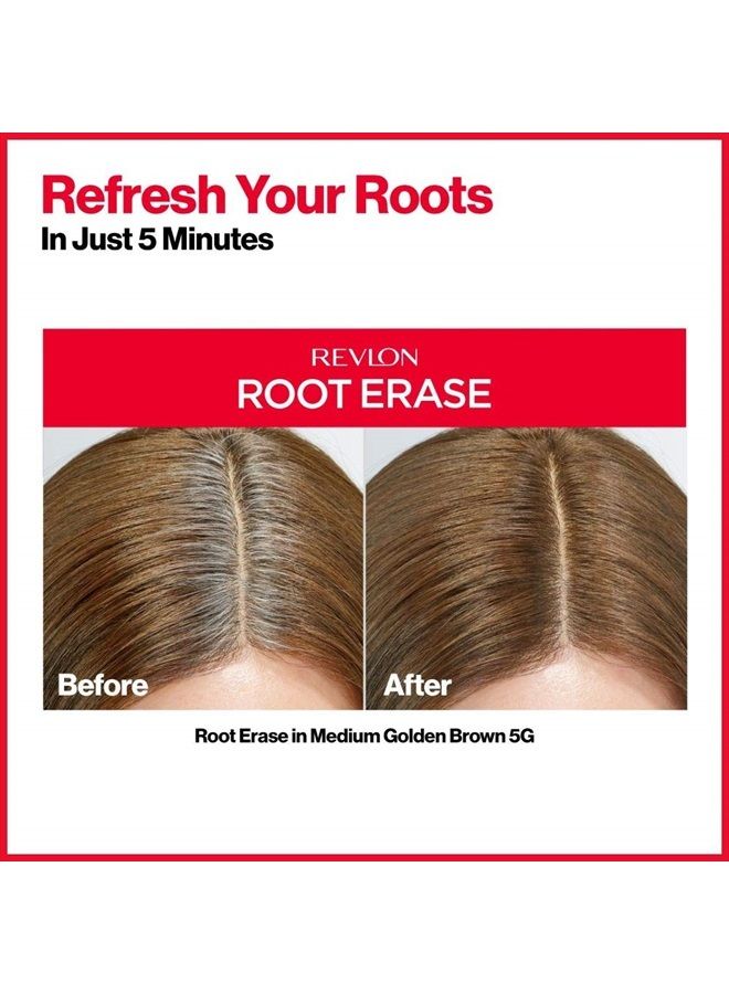 Revlon Permanent Hair Color, Permanent Hair Dye, At-Home Root Erase with Applicator Brush for Multiple Use, 100% Gray Coverage, Medium Golden Brown (5G), 3.2 Fl Oz - Image 4