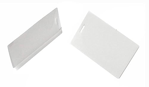 Oregon Lamination Hot 7 Mil Luggage Tag Laminating Pouches with Slot [Pkg of 500] 2-1/2 x 4-1/4 Clear - Image 2