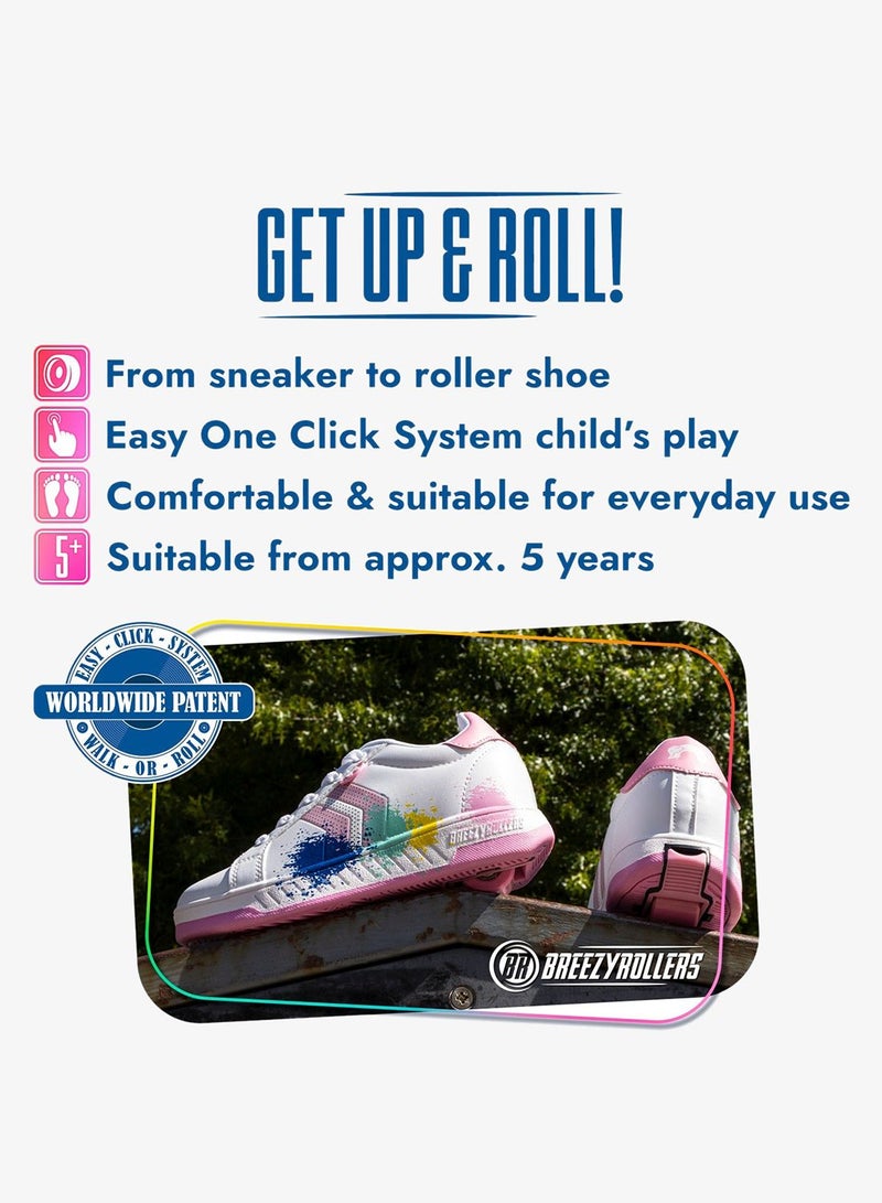 BREEZYROLLERS BREEZY ROLLERS shoes with wheels for children, Roller skates sneakers kids, From children's street shoes to roller skates in a few seconds, Patented click system, Trainers with wheels for girls & boys - Image 2