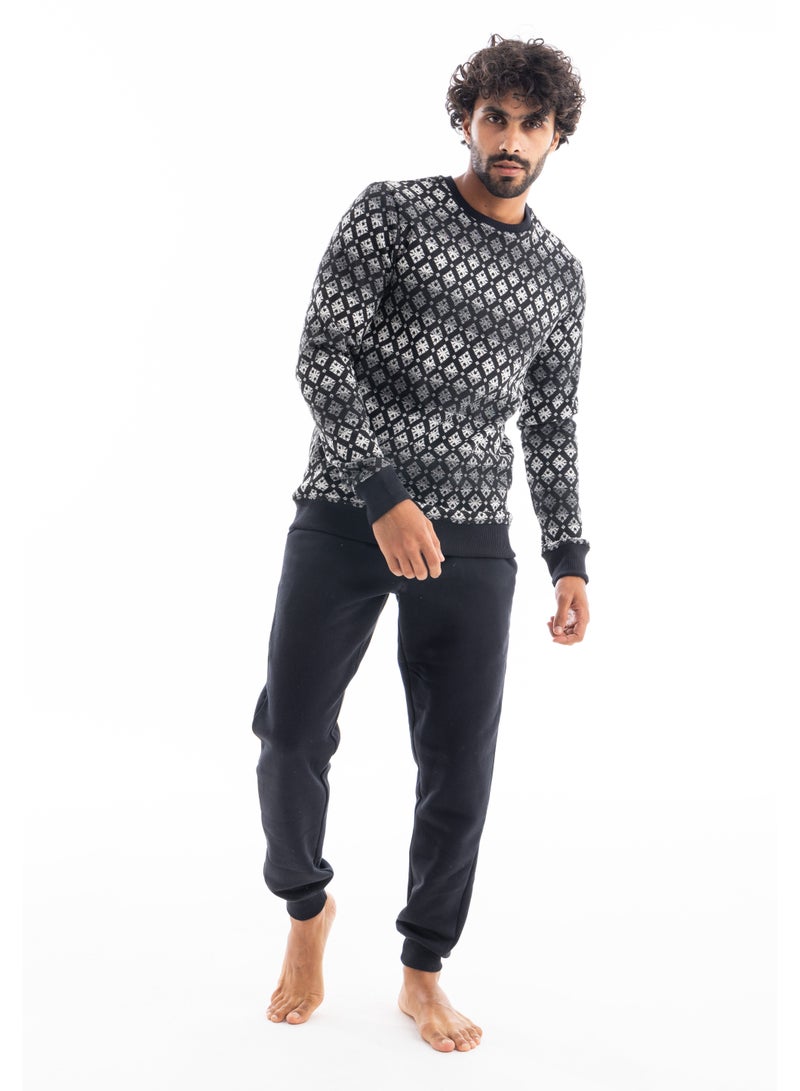REDCOTTON Red Cotton- men Winter Pajamas with Pant  - Image 1
