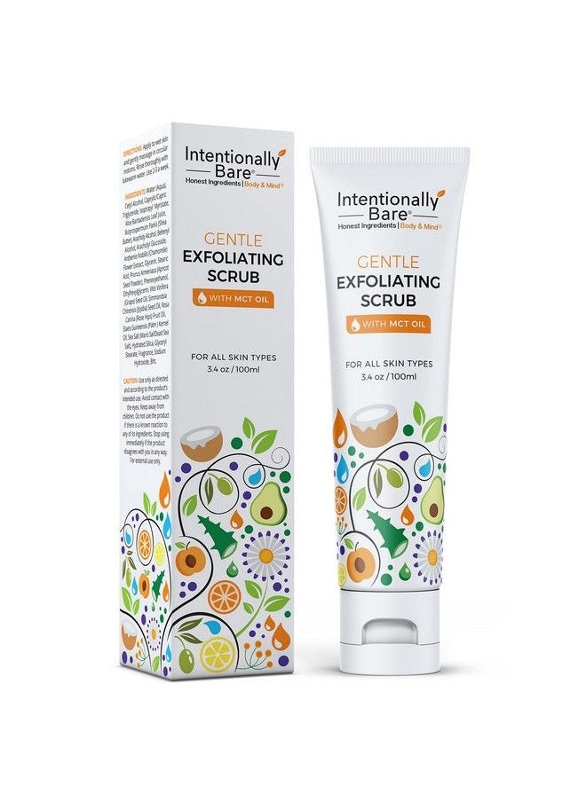 Intentionally Bare Exfoliating Face Scrub With Mct Oil Keto For Your Face Gentle Face Scrub Exfoliating Face Wash Hydrating Face Exfoliator Face Scrub For Women Firming Facial Scrub. 3.4Oz  - Image 2