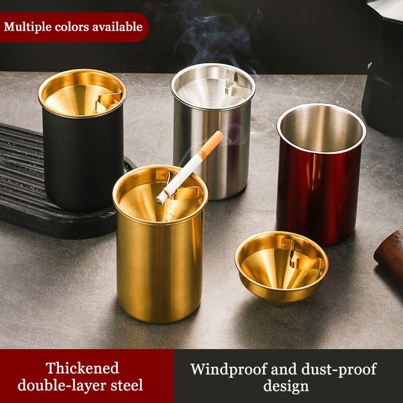 Detachable LED Car Ashtray Easy Clean Portable Travel Size Normal Color E - Image 4